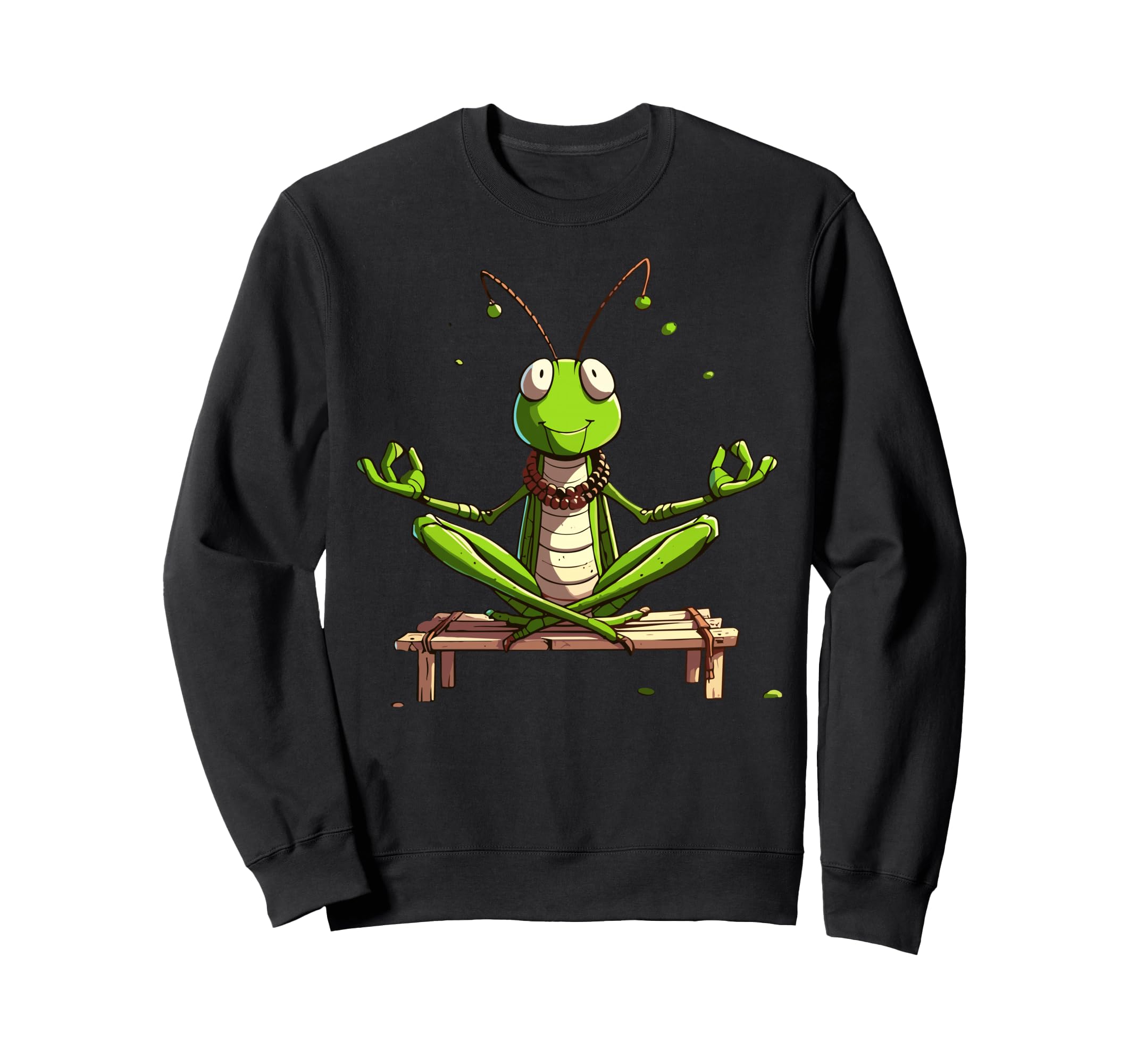 Meditation Grasshopper Yoga Pose Sweatshirt - Graphic Print for Adults - T-Shirt, Sweatshirt, Hoodie