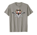 Skull Handlebar Motorcycle Owner Lover T-Shirt - Graphic Print Unisex - T-Shirt, Sweatshirt, Hoodie