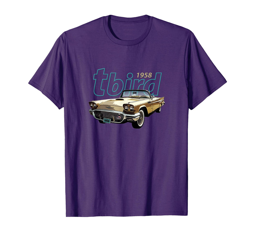 1958 Tbird Convertible American Sports T-Shirt - Unique Graphic Men Women - T-Shirt, Sweatshirt, Hoodie