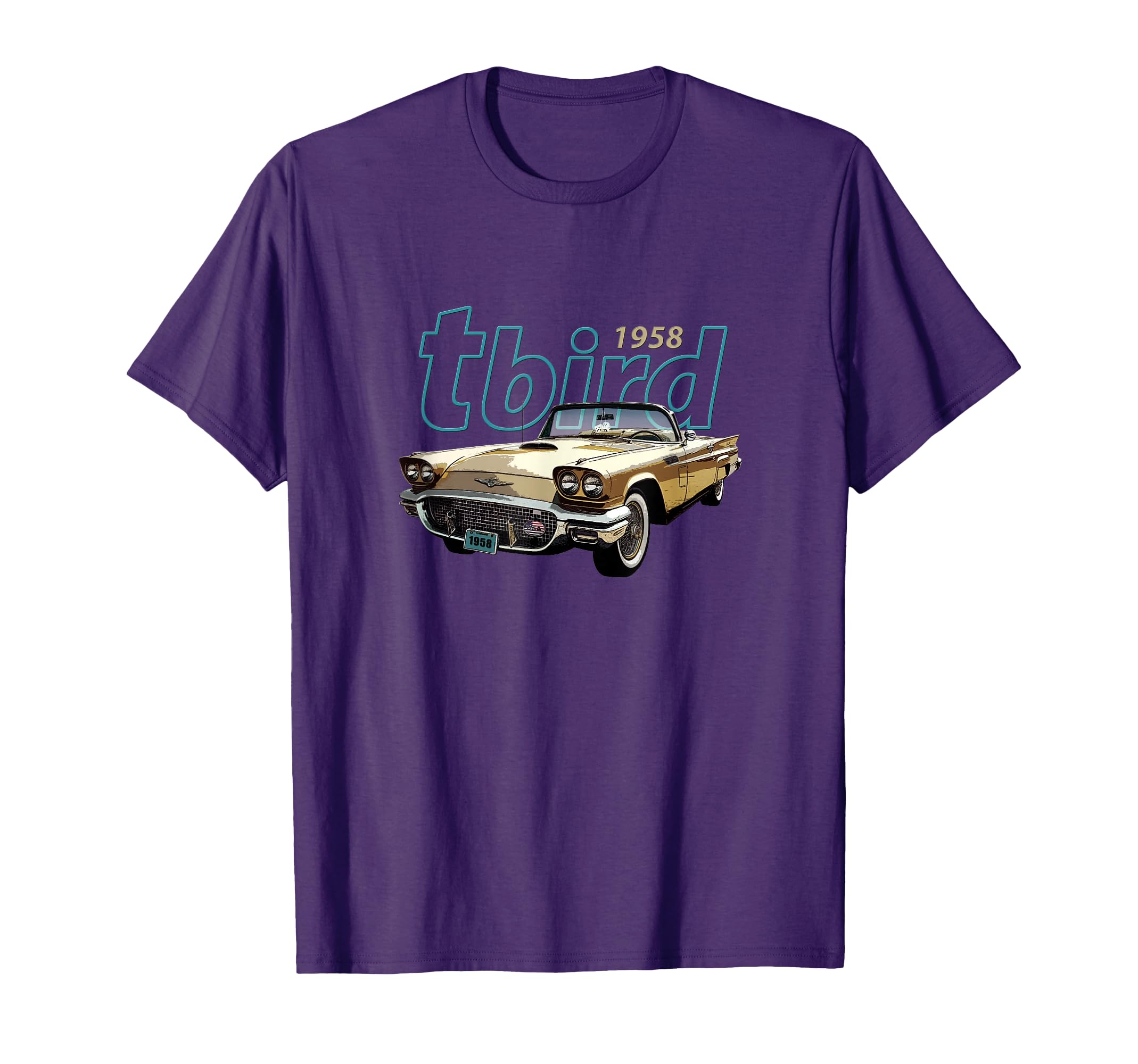 1958 Tbird Convertible American Sports T-Shirt - Unique Graphic Men Women - T-Shirt, Sweatshirt, Hoodie
