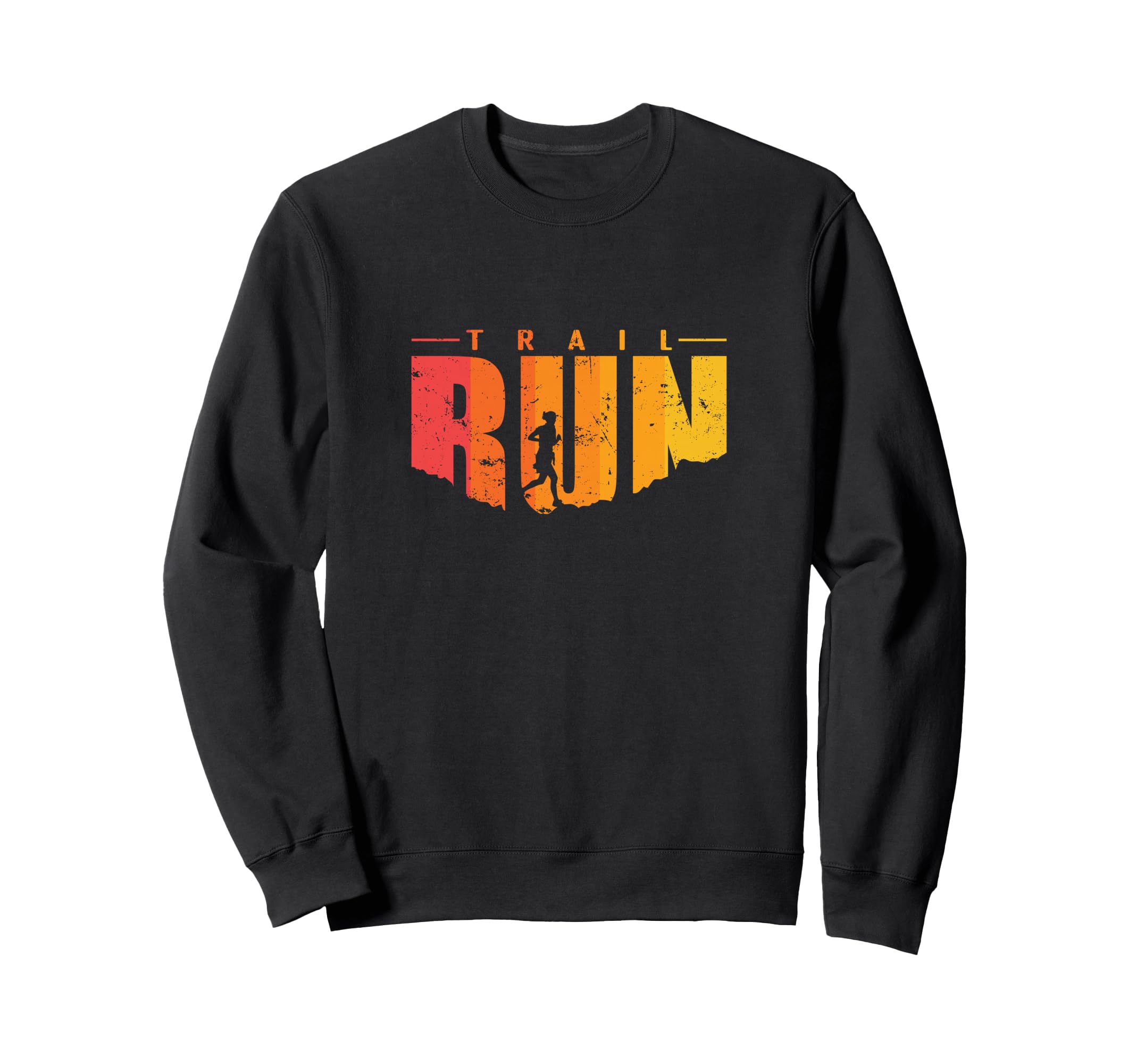 Trail Run Typography Sweatshirt - Fun Novelty Design Unisex - T-Shirt, Sweatshirt, Hoodie