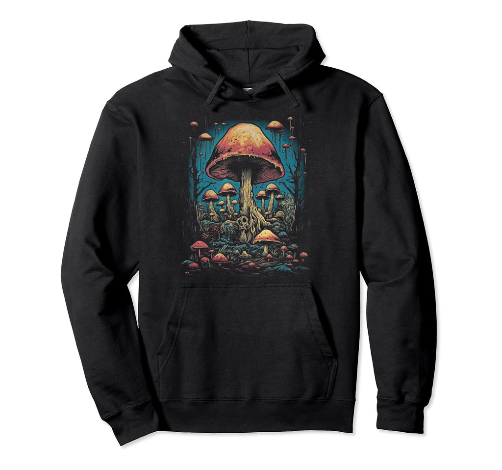 Mushroom 70S 80S Art 80 Hoodie - Graphic Print Unisex - T-Shirt, Sweatshirt, Hoodie