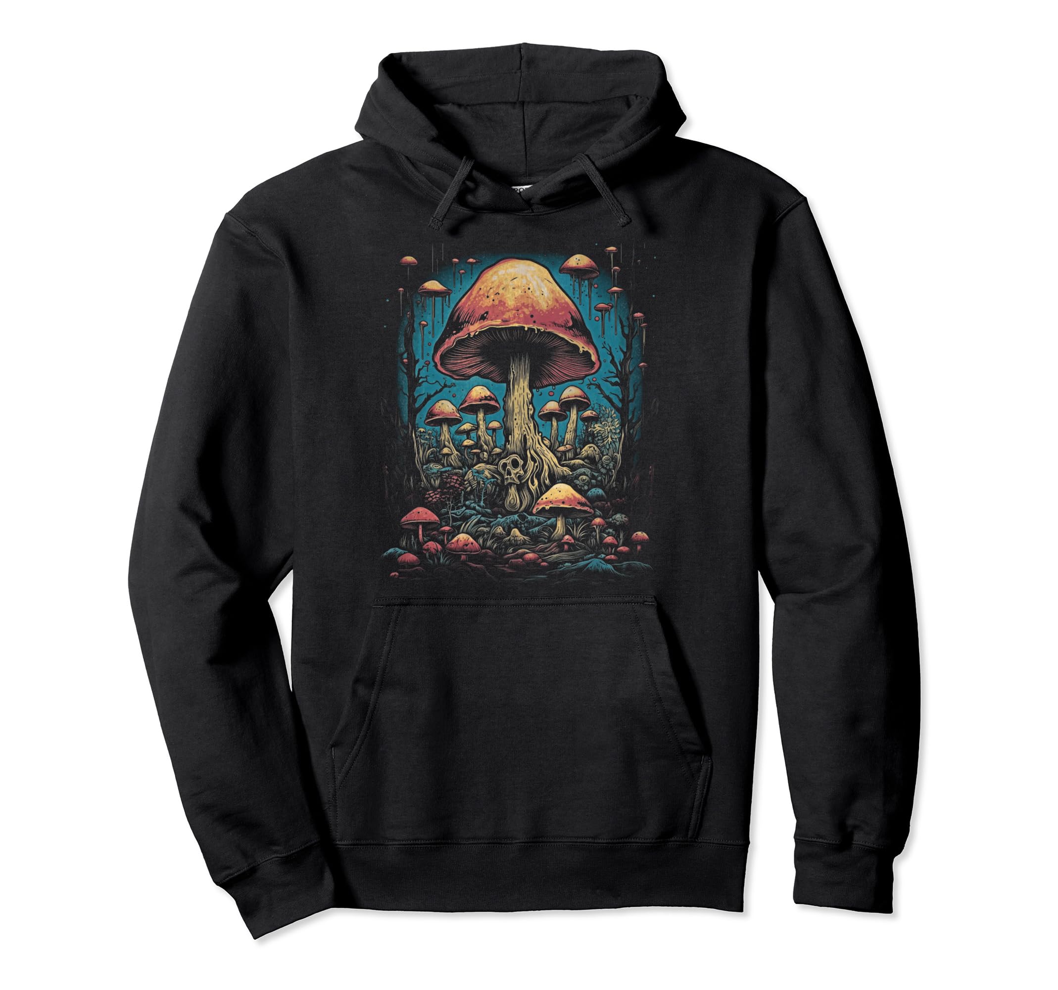 Mushroom 70S 80S Art 80 Hoodie - Graphic Print Unisex - T-Shirt, Sweatshirt, Hoodie