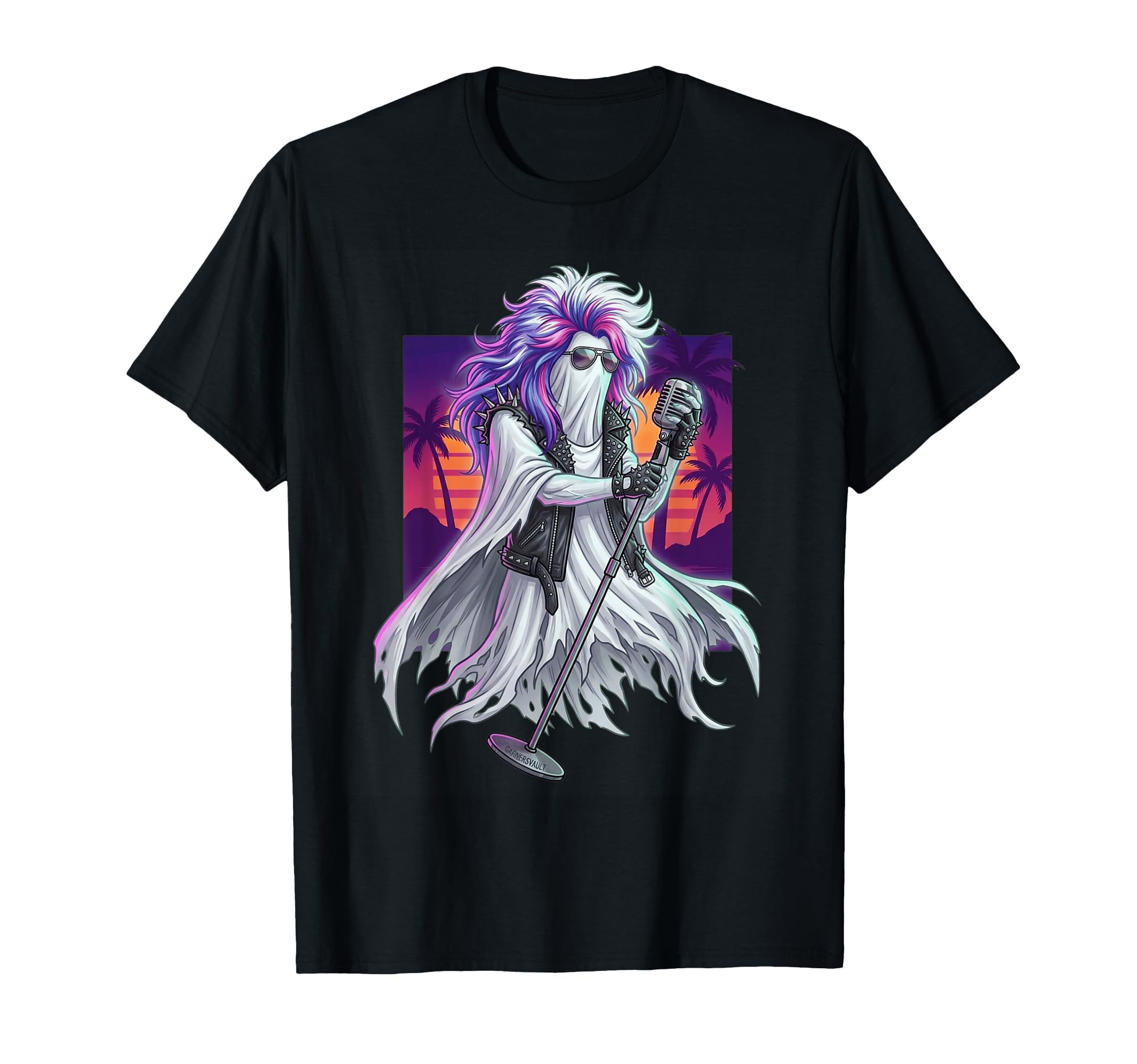 Funny Ghost 80S Summertime Hair Metal T-Shirt - Minimalist Print Men Women - T-Shirt, Sweatshirt, Hoodie