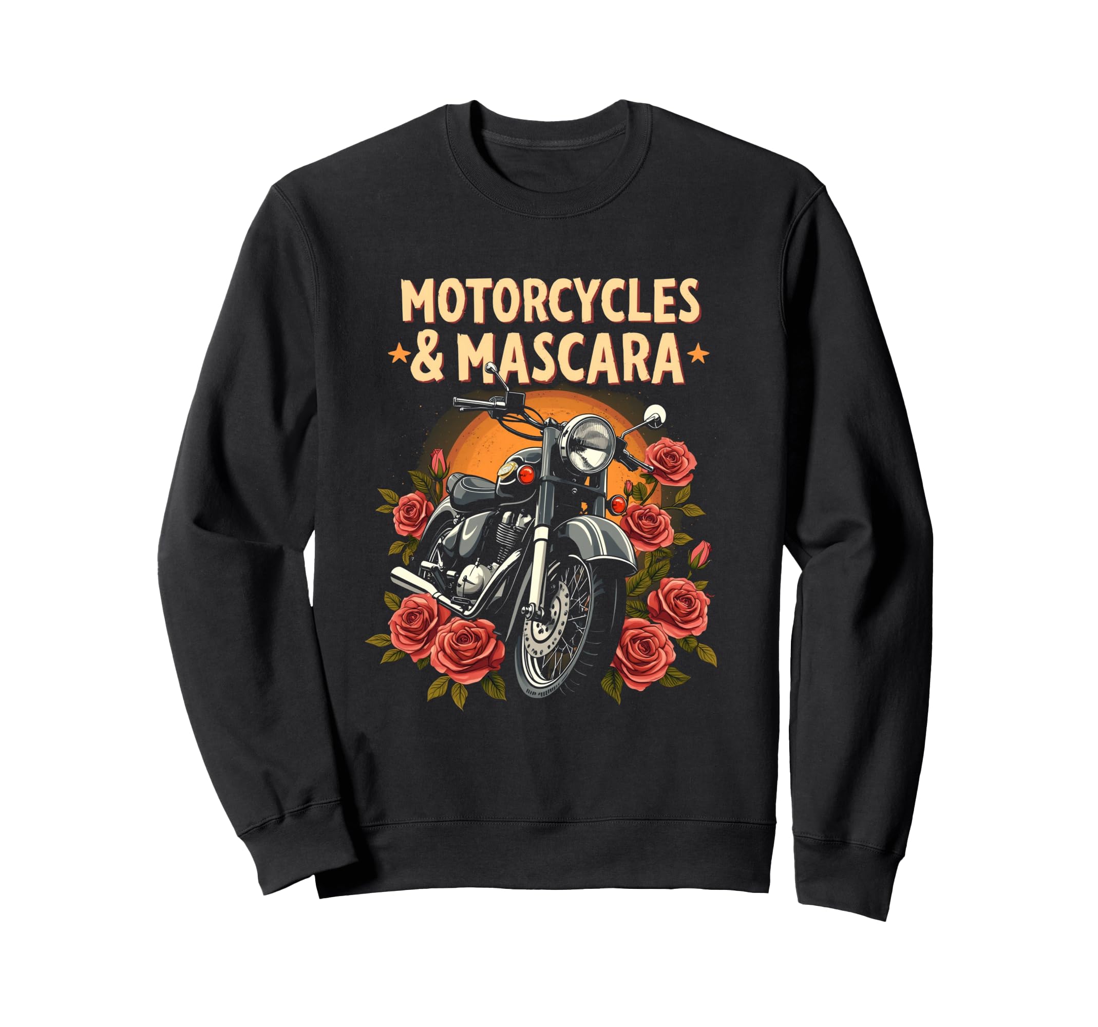 Motorcycles Mascara Motorcycle Sweatshirt - Unique Graphic for Adults - T-Shirt, Sweatshirt, Hoodie