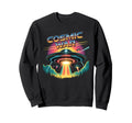 Cosmic War 80S Synthwave Ufo Sweatshirt - Fun Novelty Design Men Women - T-Shirt, Sweatshirt, Hoodie