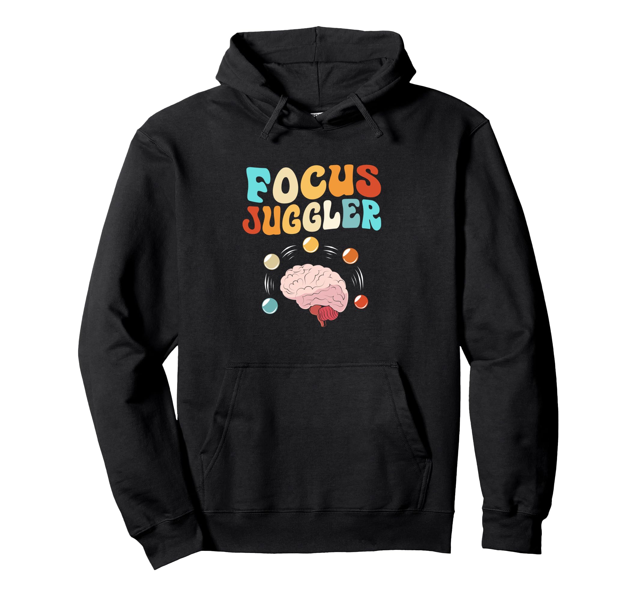 Alphabet Human Brain Focus Juggler Hoodie - Streetwear Style for Adults - T-Shirt, Sweatshirt, Hoodie