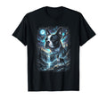 Boston Terrier Howling Moon T-Shirt - Aesthetic Graphic Men Women - T-Shirt, Sweatshirt, Hoodie