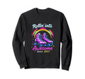 Vibes Rollin Into Awesome Since 2017 Sweatshirt - Aesthetic Graphic Unisex - T-Shirt, Sweatshirt, Hoodie