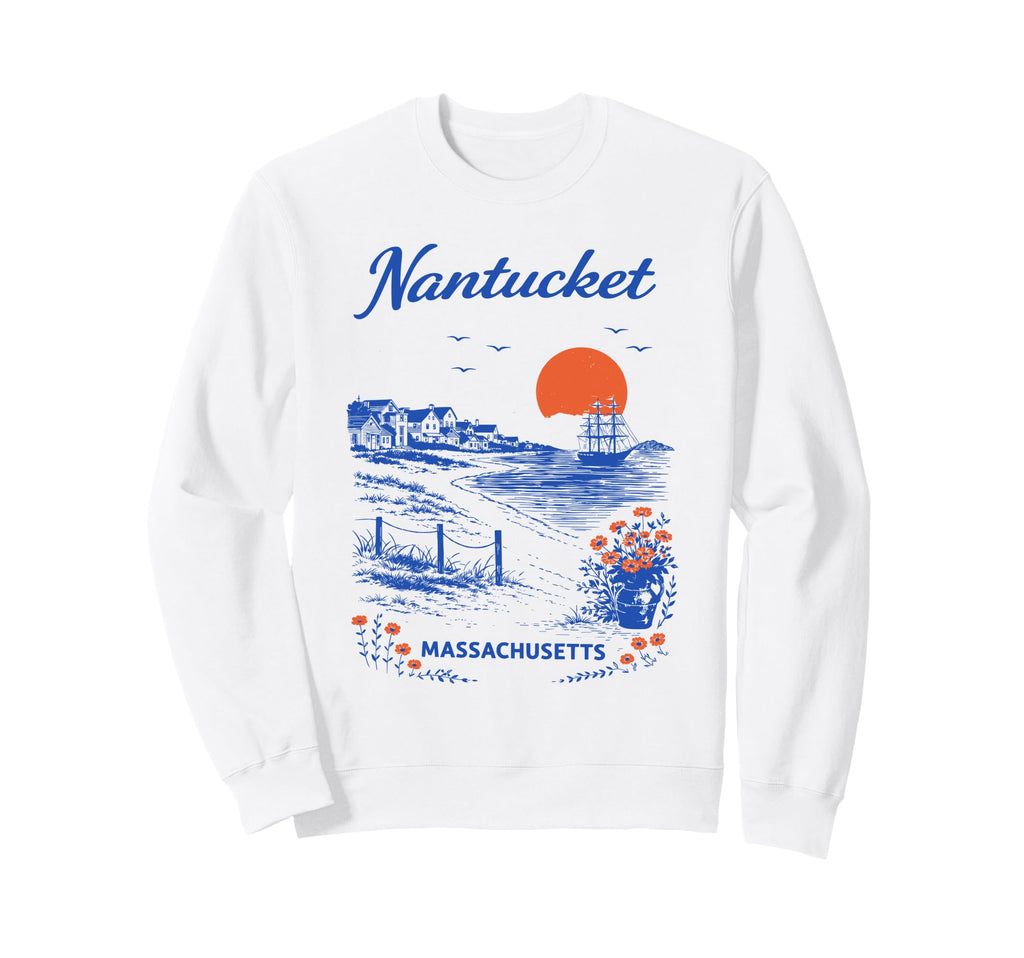 Nantucket Travel Scenic Sweatshirt - Casual Everyday Wear Men Women - T-Shirt, Sweatshirt, Hoodie