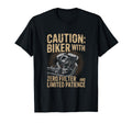 Caution Biker Zero Filter Motorcycle T-Shirt - Novelty Apparel Unisex - T-Shirt, Sweatshirt, Hoodie