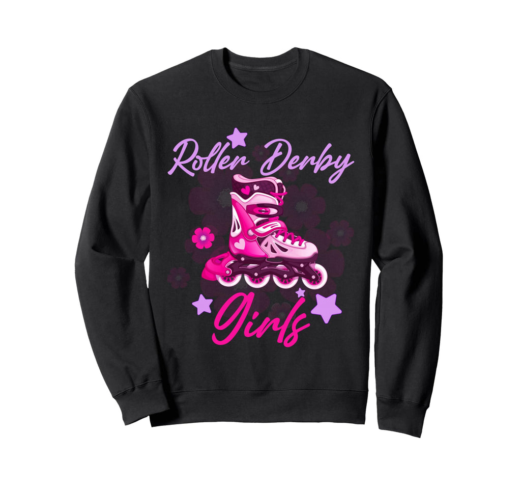 Roller Derby Skater Skating Sweatshirt - Trendy Graphic for Adults - T-Shirt, Sweatshirt, Hoodie