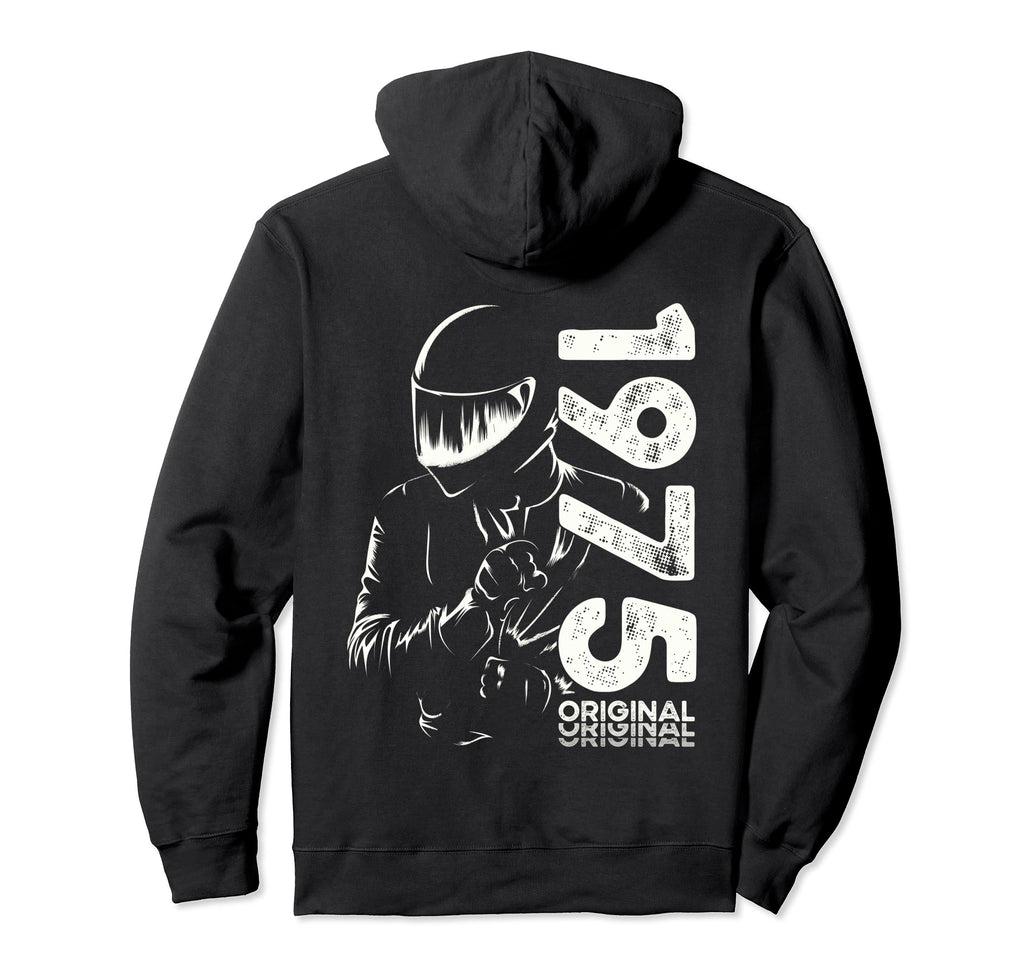 50Th Birthday Motorcycle Motorcyclist Hoodie - Streetwear Style Men Women - T-Shirt, Sweatshirt, Hoodie