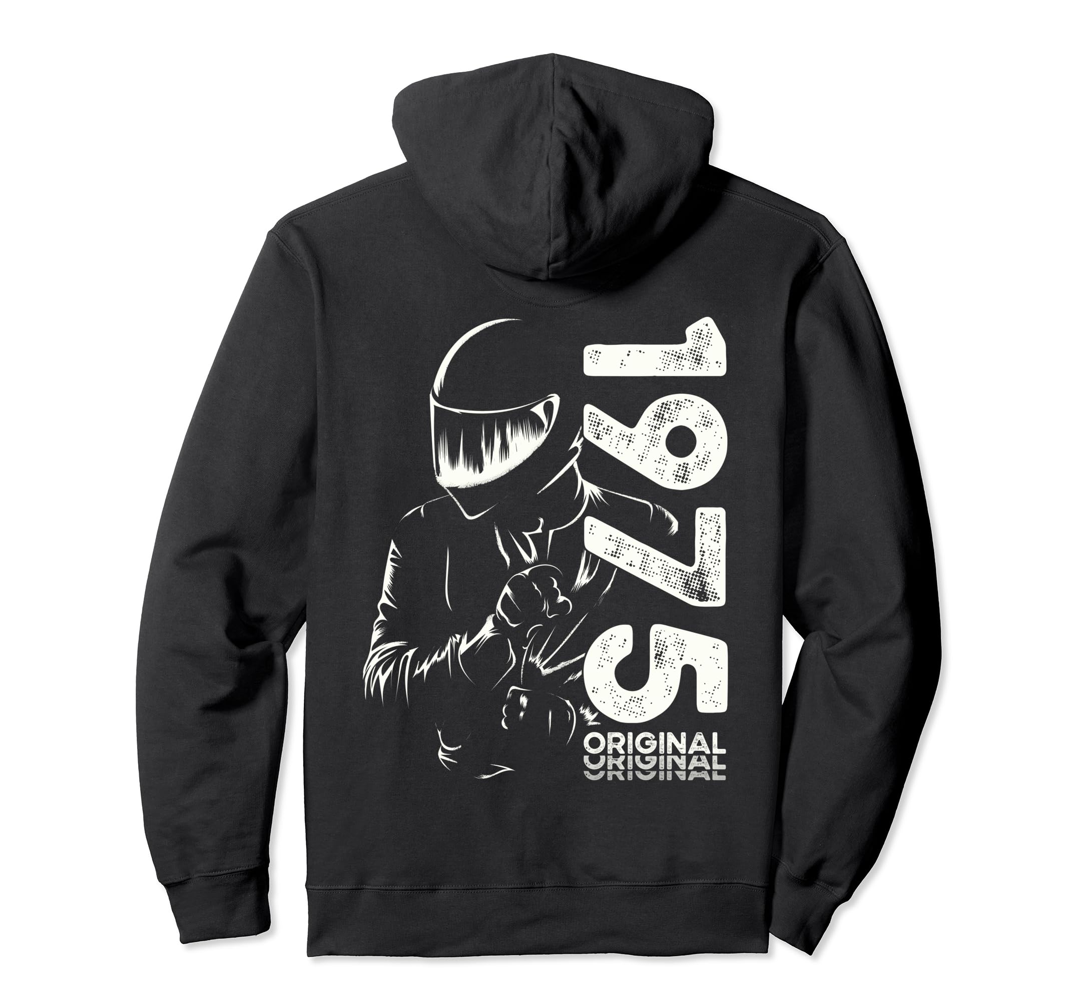50Th Birthday Motorcycle Motorcyclist Hoodie - Streetwear Style Men Women - T-Shirt, Sweatshirt, Hoodie