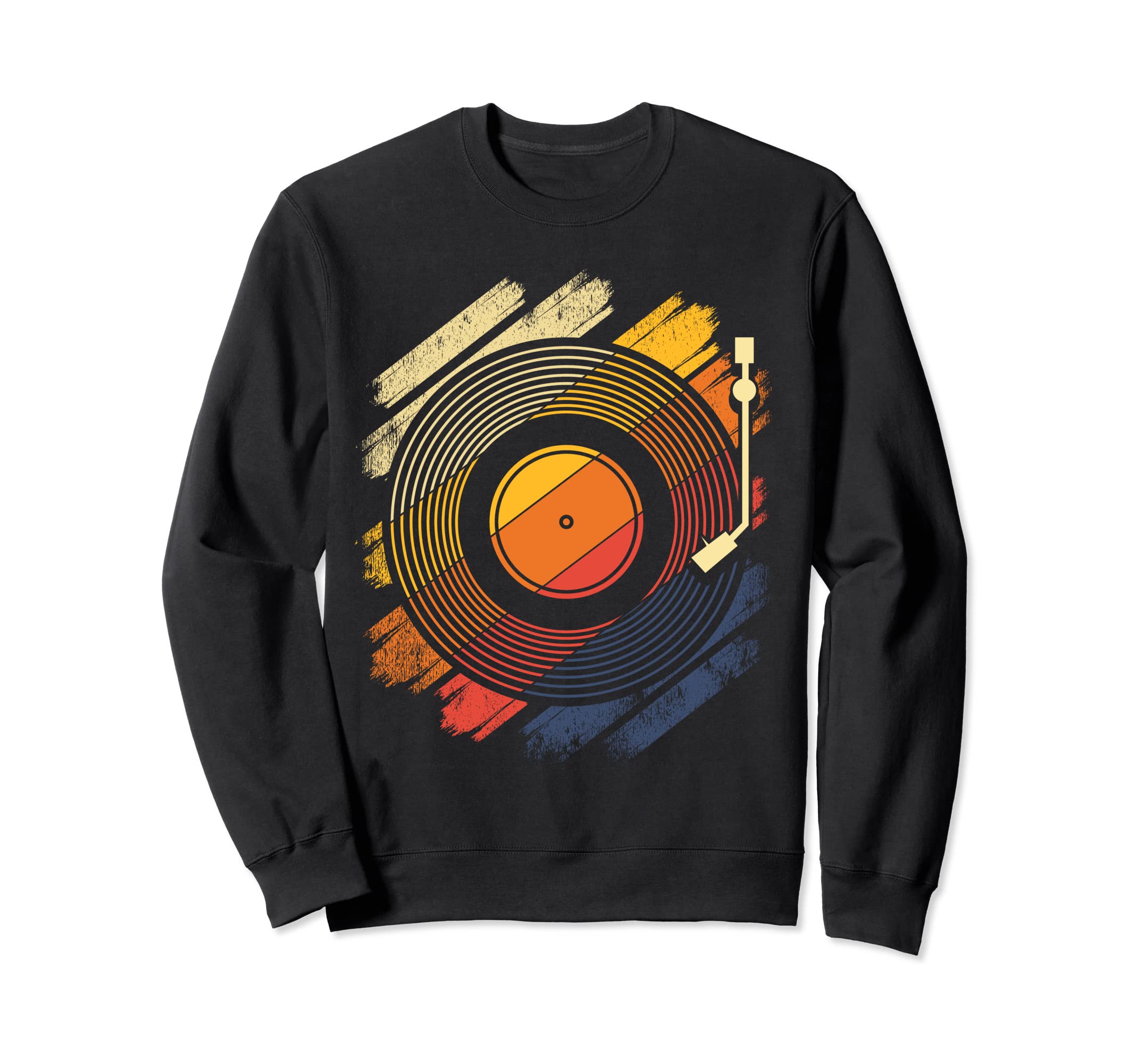 Vinyl Record Player Music Sweatshirt - Casual Everyday Wear Unisex - T-Shirt, Sweatshirt, Hoodie