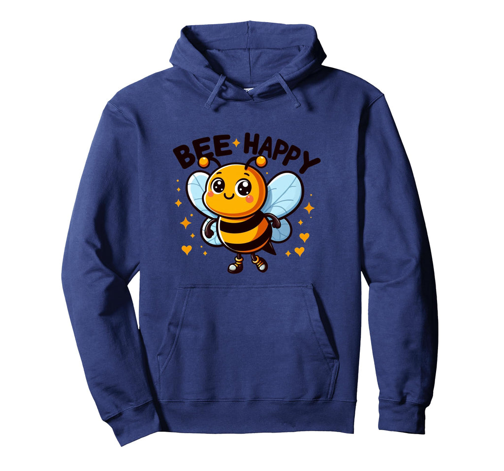 Funny Bee Happy Kawaii Buzz Hoodie - Novelty Apparel for Adults - T-Shirt, Sweatshirt, Hoodie