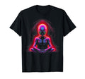 Synthwave Alien Buddha Cyberpunk 80S T-Shirt - Aesthetic Graphic Unisex - T-Shirt, Sweatshirt, Hoodie