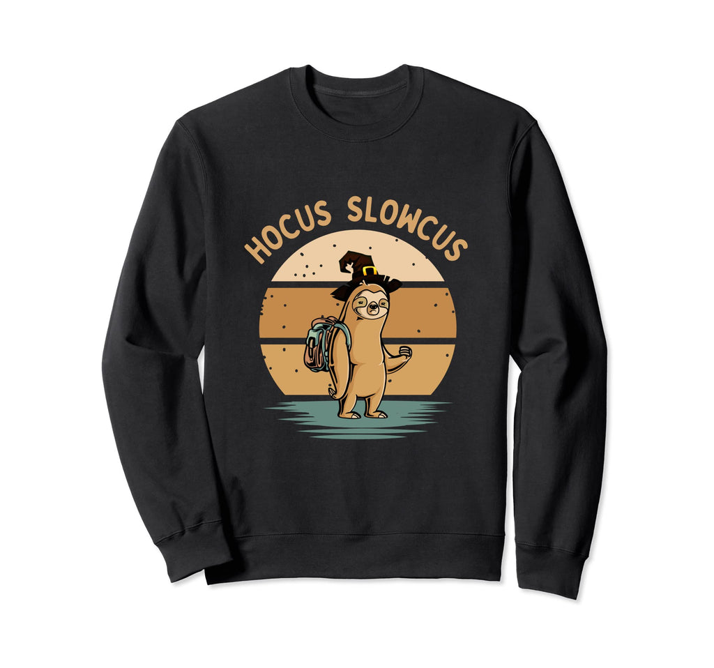 Hocus Slowcus Sloth Halloween Sweatshirt - Streetwear Style for Adults - T-Shirt, Sweatshirt, Hoodie