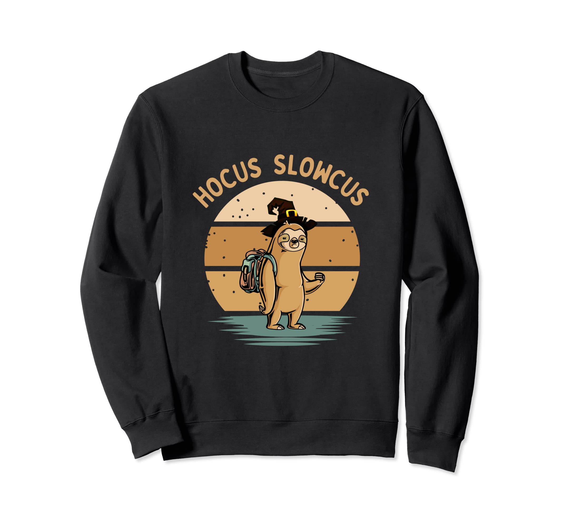 Hocus Slowcus Sloth Halloween Sweatshirt - Streetwear Style for Adults - T-Shirt, Sweatshirt, Hoodie