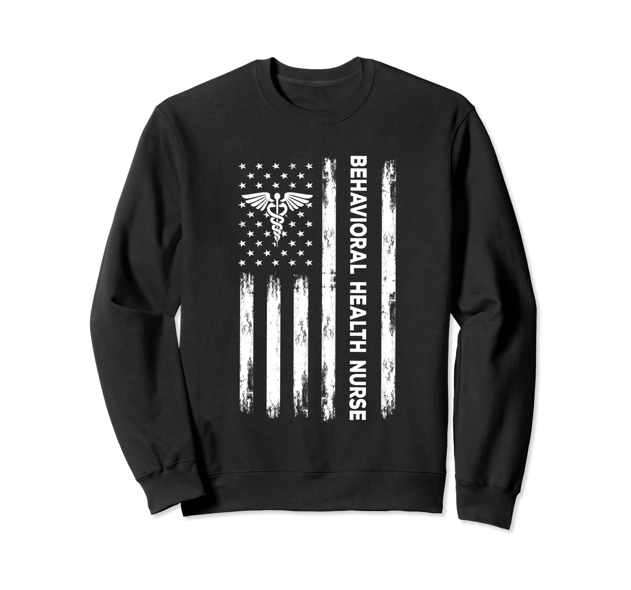 American Flag Behavioral Health Sweatshirt - Aesthetic Graphic Unisex - T-Shirt, Sweatshirt, Hoodie