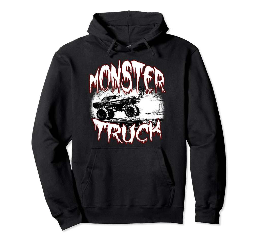 Monster Truck Show Jam Motorsport Stunts Hoodie - Aesthetic Graphic Unisex - T-Shirt, Sweatshirt, Hoodie