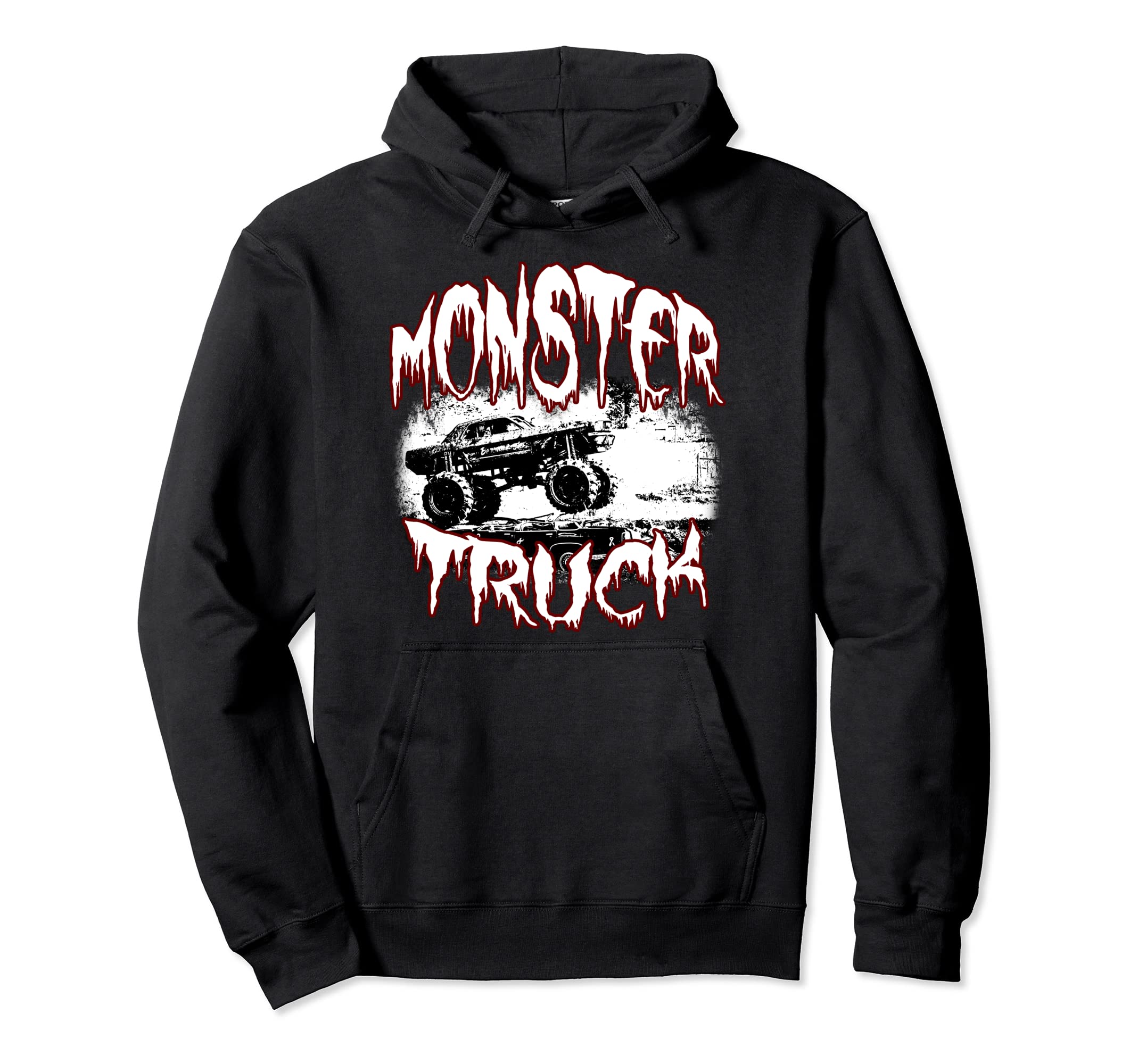 Monster Truck Show Jam Motorsport Stunts Hoodie - Aesthetic Graphic Unisex - T-Shirt, Sweatshirt, Hoodie