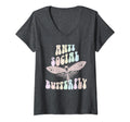 Womens Funny Anti Social Butterfly Club T-Shirt - Custom Art Print Unisex - T-Shirt, Sweatshirt, Hoodie