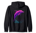 Vaporwave Dolphin Synthwave Ocean T-Shirt - Casual Everyday Wear Unisex - T-Shirt, Sweatshirt, Hoodie