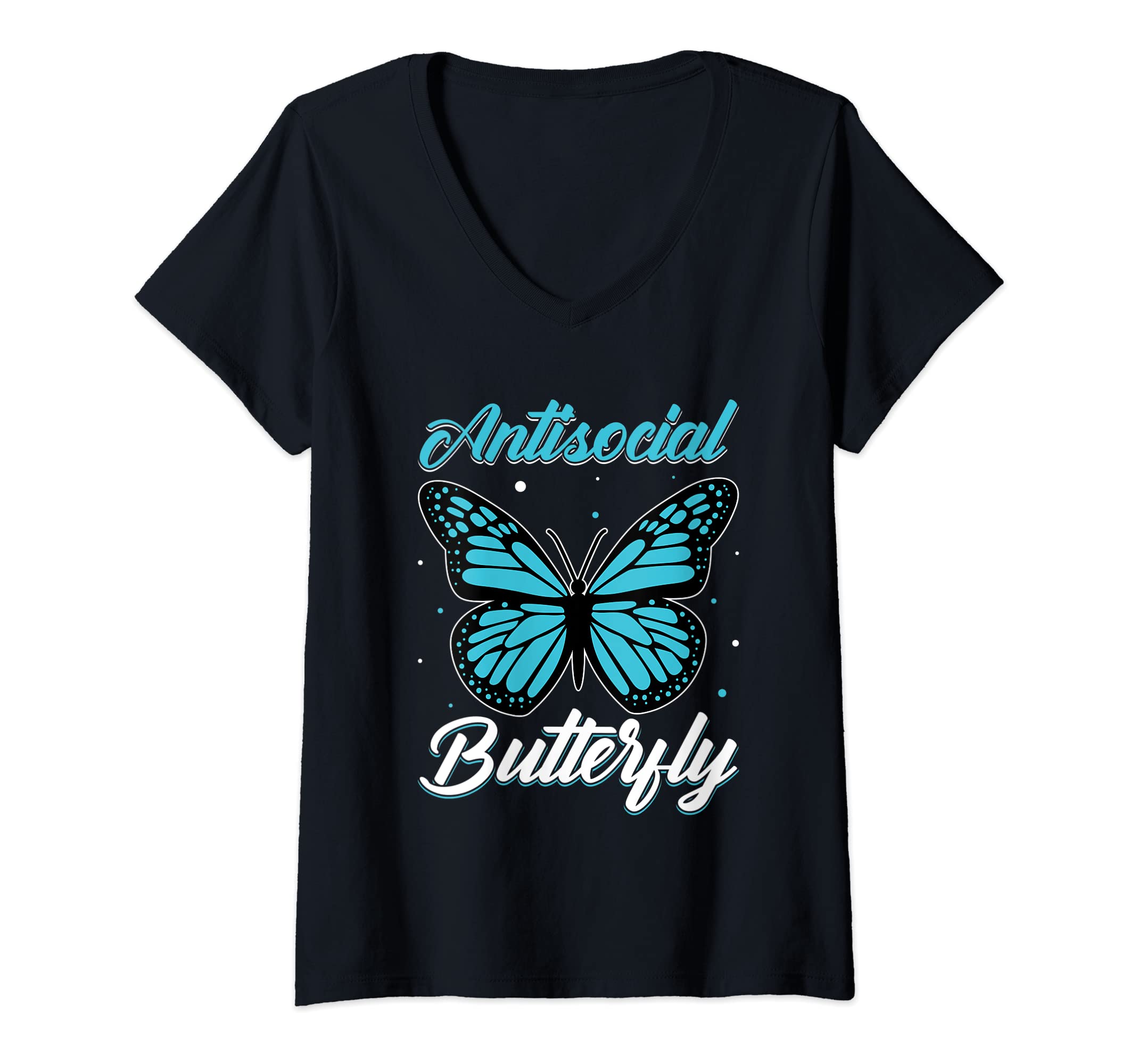 Womens Antisocial Butterfly Loner T-Shirt - Streetwear Style Men Women - T-Shirt, Sweatshirt, Hoodie