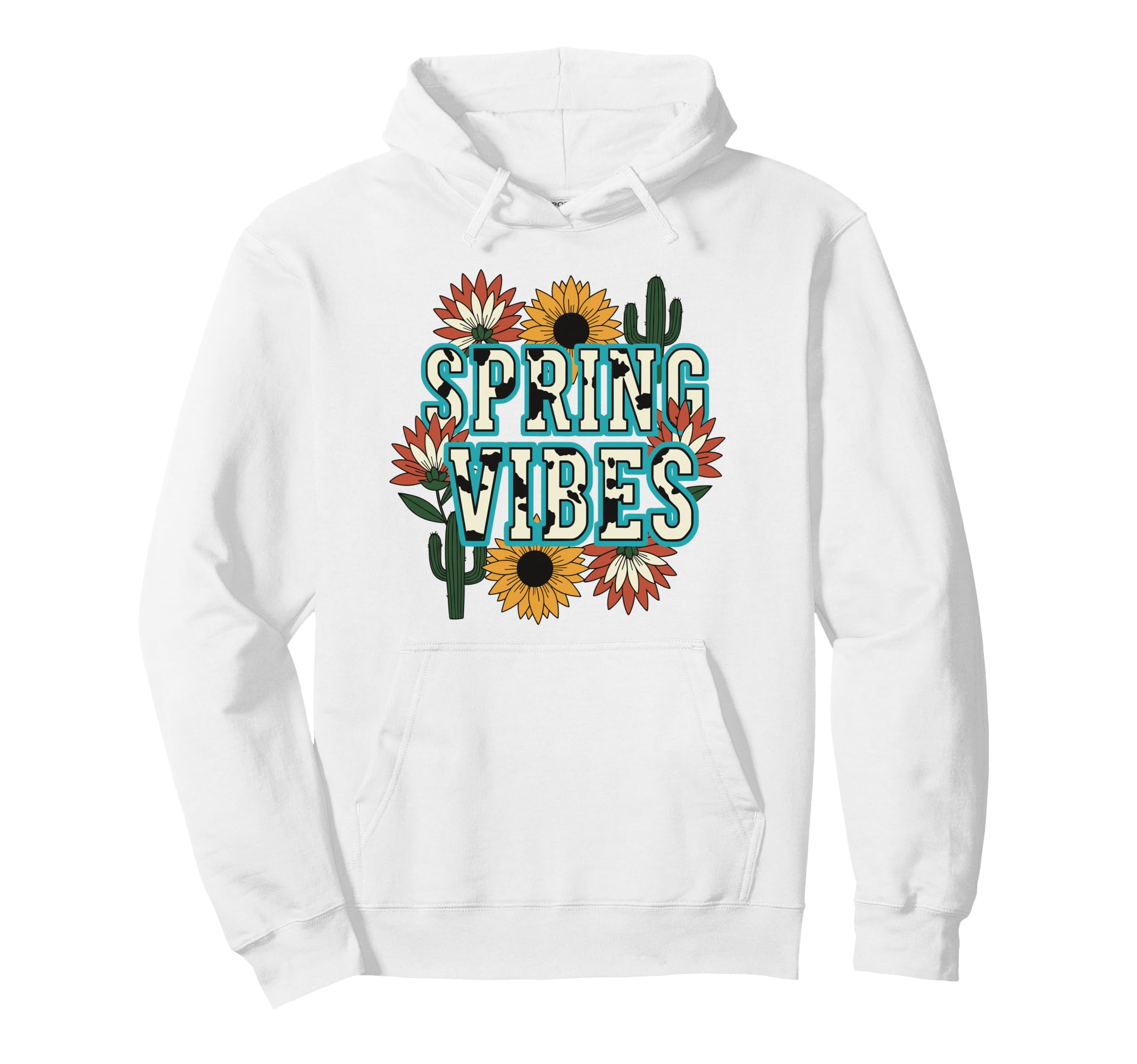 Spring Vibes Floral Botanical Nature Hoodie - Casual Everyday Wear Unisex - T-Shirt, Sweatshirt, Hoodie