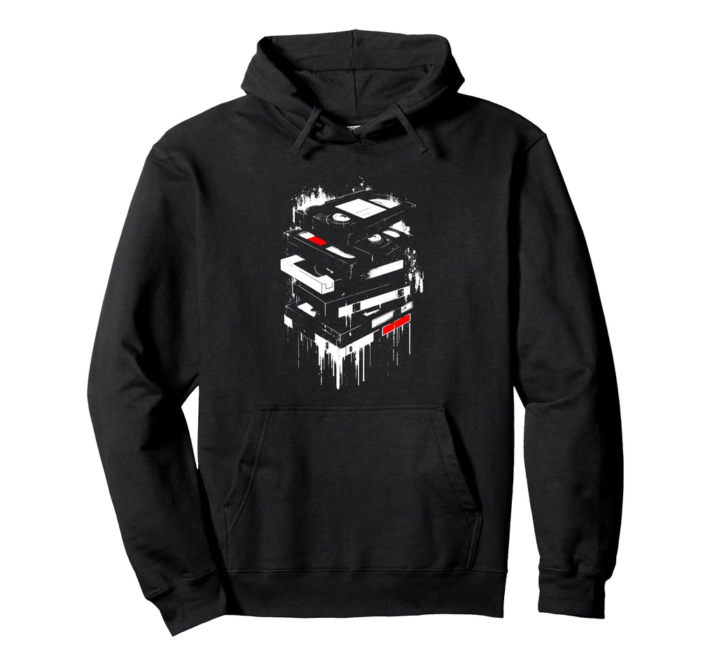 Vhs Tapes 70S 80S 90S Cassette Lover Hoodie - Minimalist Print for Adults - T-Shirt, Sweatshirt, Hoodie