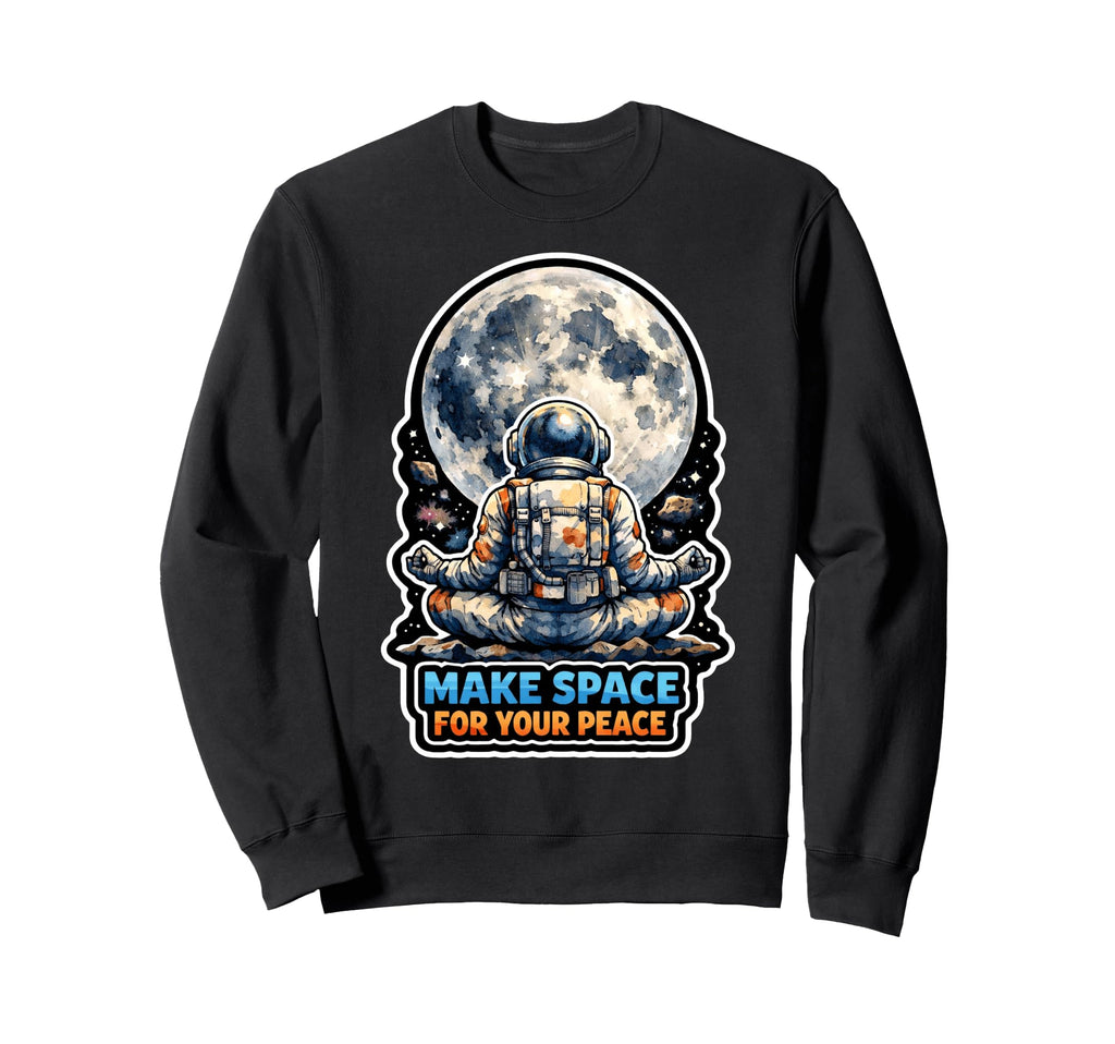 Moon Meditation Lunar Mindfulness Sweatshirt - Aesthetic Graphic Men Women - T-Shirt, Sweatshirt, Hoodie