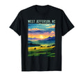 West Jefferson Nc Usa Mountain T-Shirt - Aesthetic Graphic Unisex - T-Shirt, Sweatshirt, Hoodie