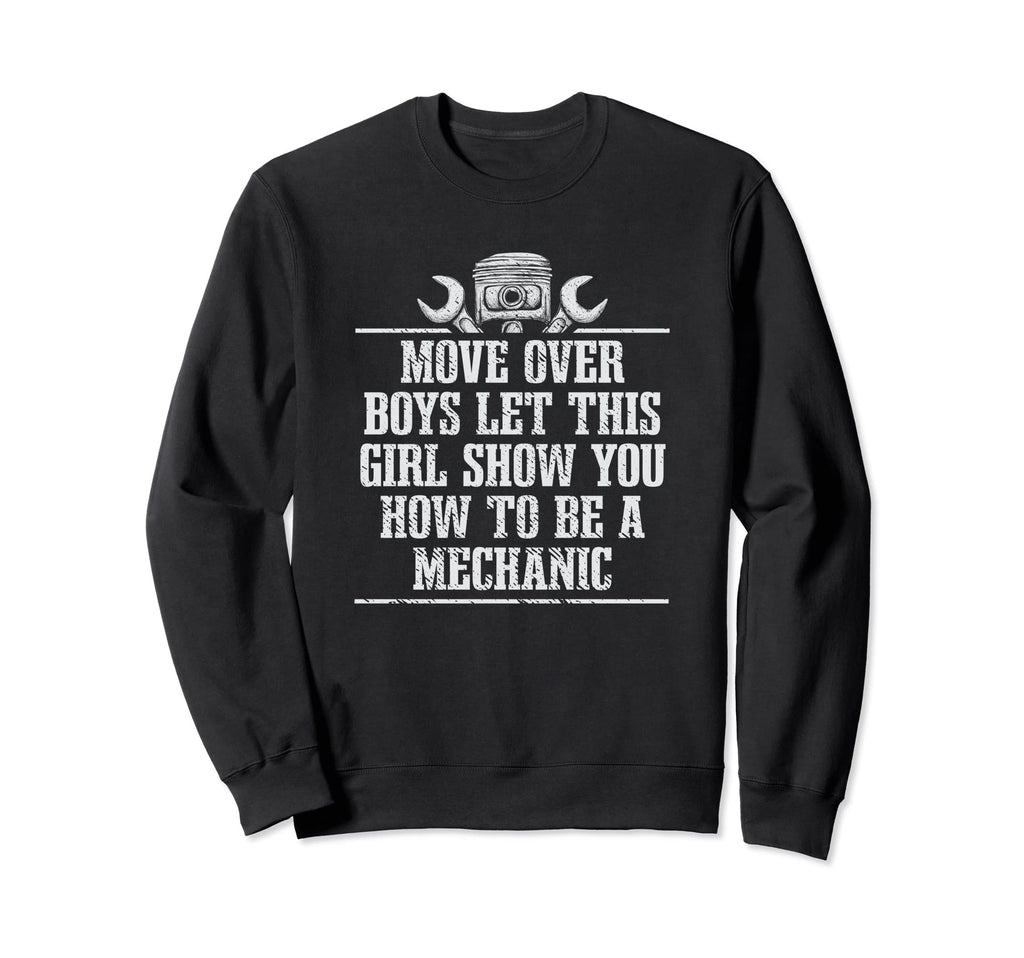 Show How To Be Mechanic Car Sweatshirt - Novelty Apparel for Adults - T-Shirt, Sweatshirt, Hoodie