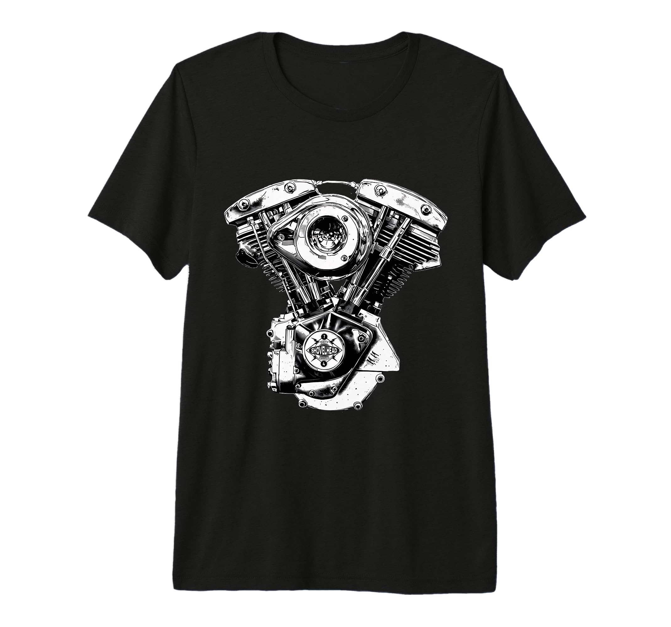 1974 Cone Shovelhead Hd Old School T-Shirt - Unique Graphic for Adults - T-Shirt, Sweatshirt, Hoodie