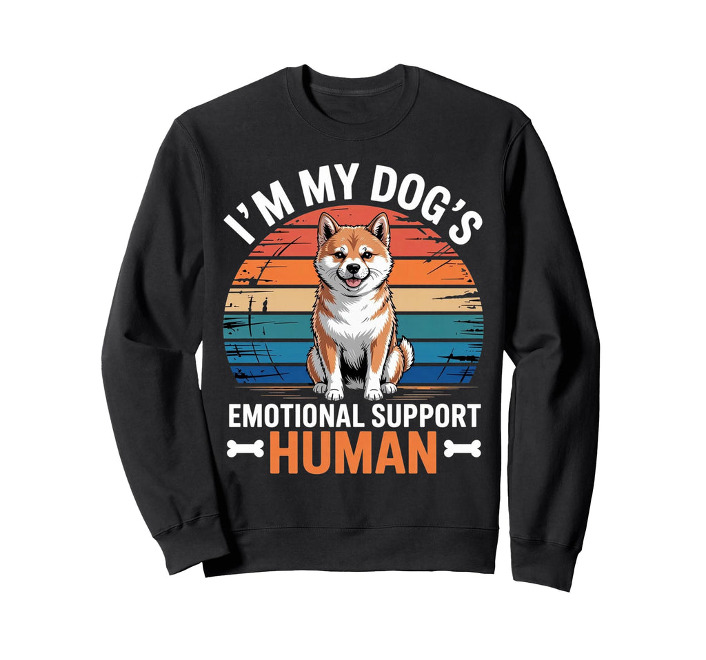 Im My Dogs Emotional Support Human Sweatshirt - Custom Art Print Unisex - T-Shirt, Sweatshirt, Hoodie