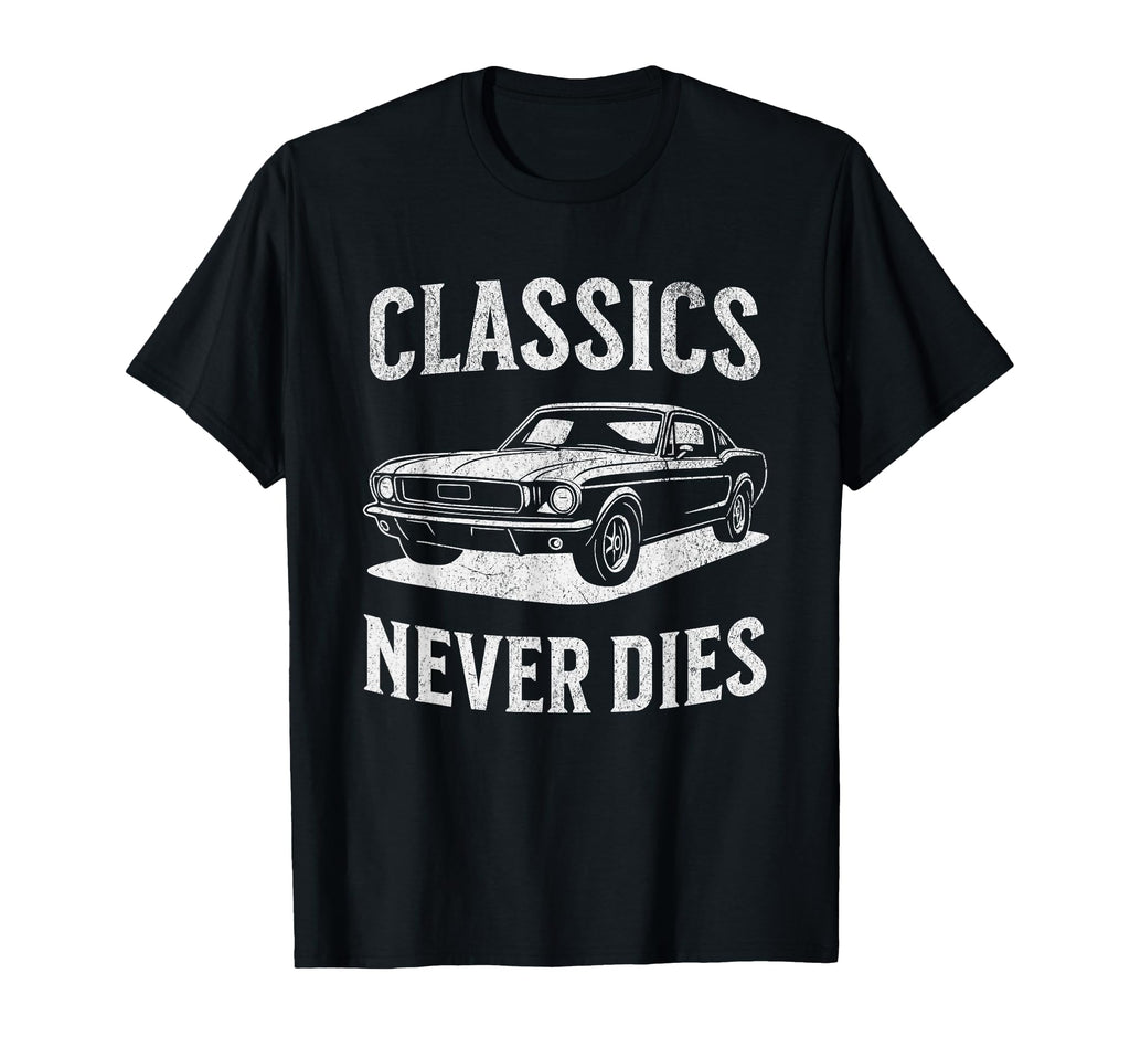 Classics Never Dies Black Coupe T-Shirt - Custom Art Print for Adults - T-Shirt, Sweatshirt, Hoodie