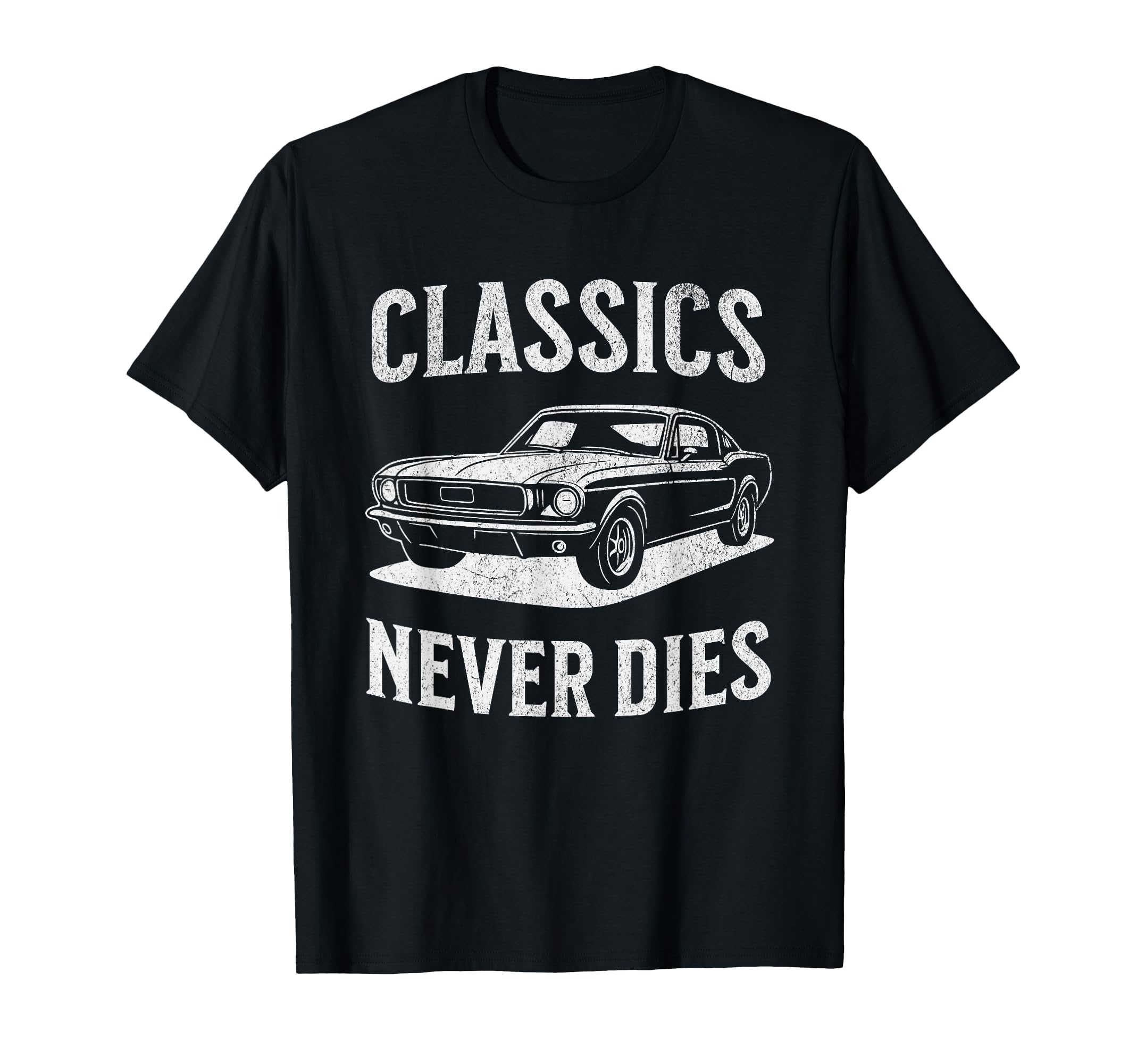 Classics Never Dies Black Coupe T-Shirt - Custom Art Print for Adults - T-Shirt, Sweatshirt, Hoodie