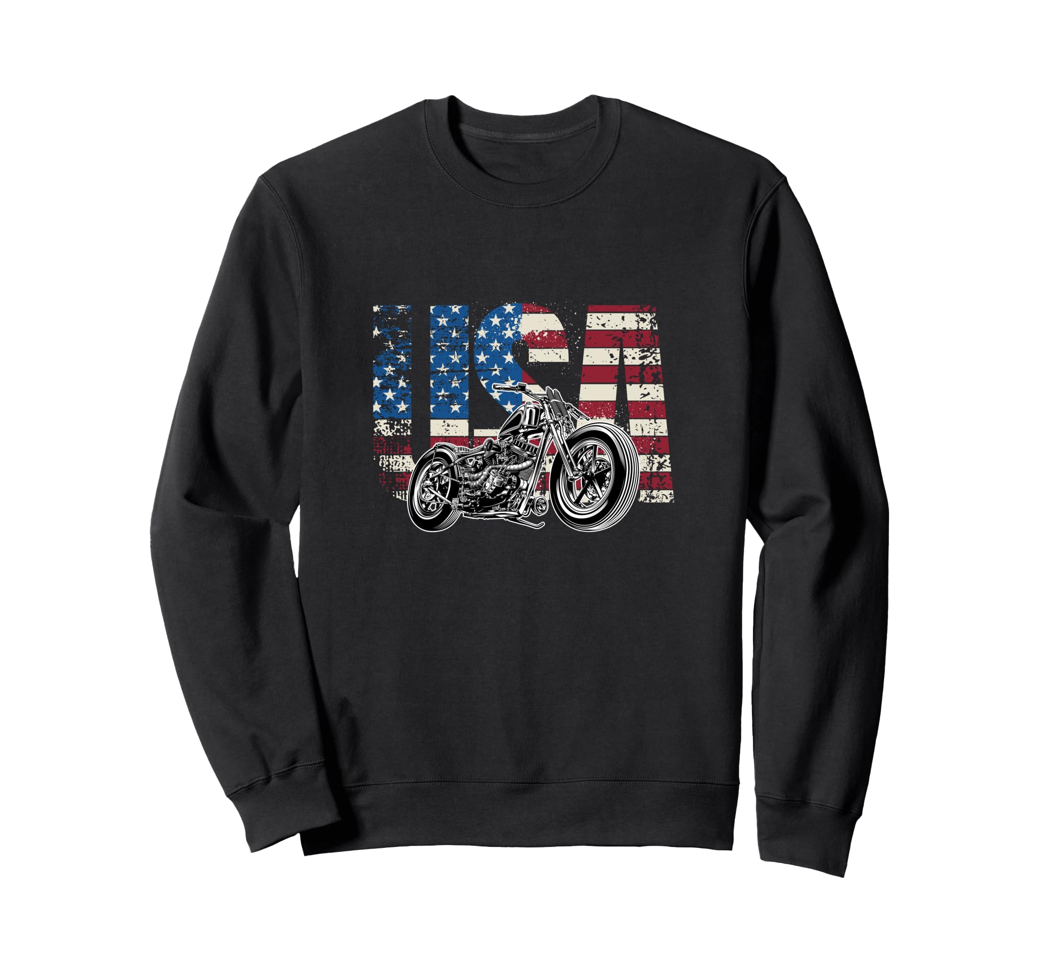 Motorcycle Usa Motorcycle Sweatshirt - Fun Novelty Design Men Women - T-Shirt, Sweatshirt, Hoodie