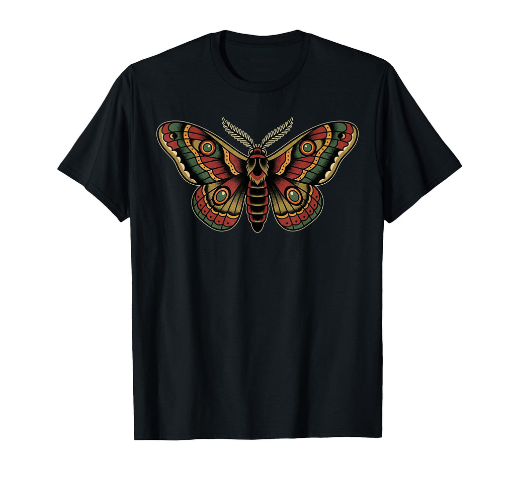 Old School Tattoo Traditional Moth Flash T-Shirt - Trendy Graphic Men Women - T-Shirt, Sweatshirt, Hoodie