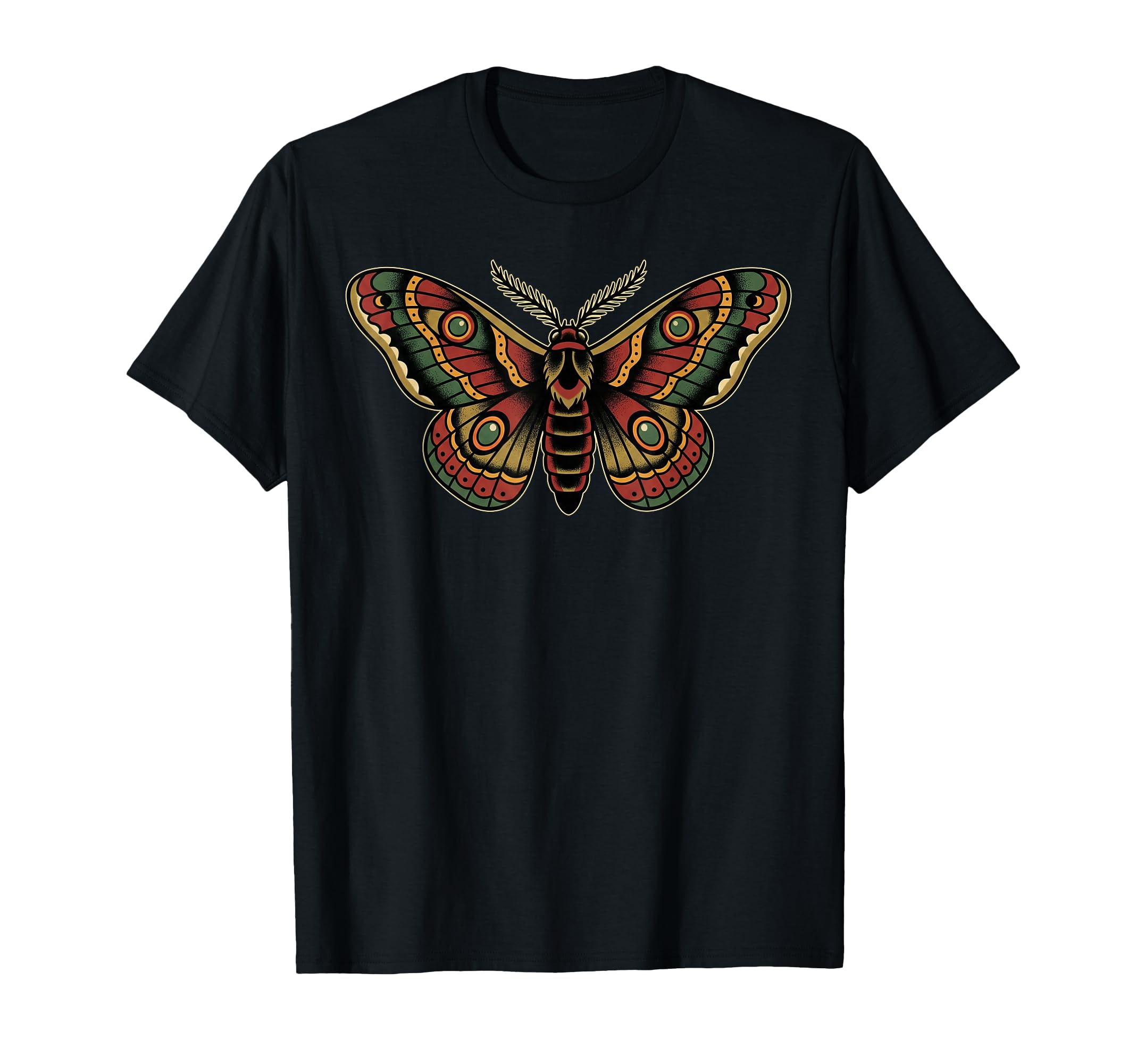 Old School Tattoo Traditional Moth Flash T-Shirt - Trendy Graphic Men Women - T-Shirt, Sweatshirt, Hoodie