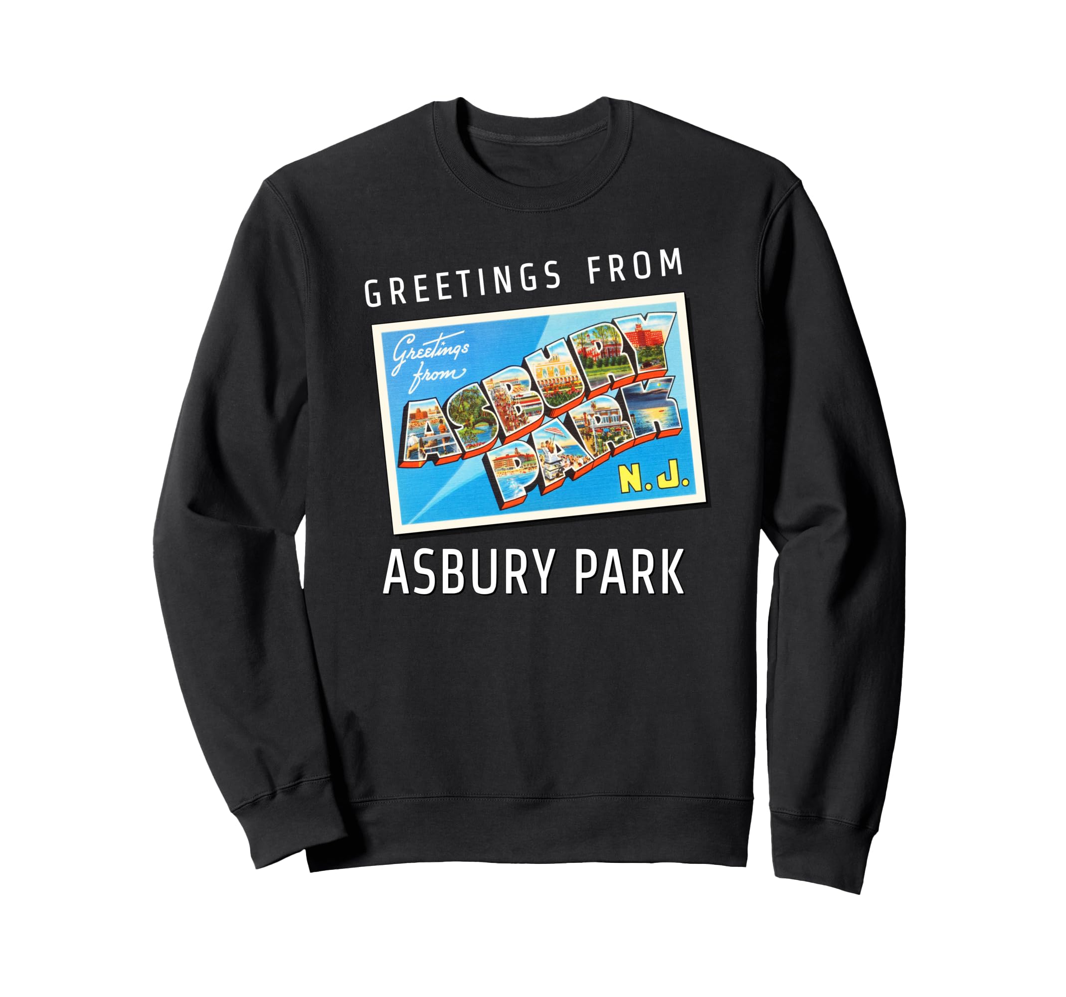 Asbury Park New Jersey Nj Travel Sweatshirt - Aesthetic Graphic Unisex - T-Shirt, Sweatshirt, Hoodie