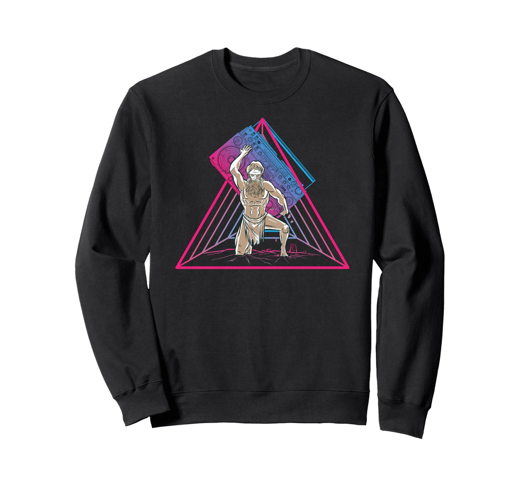 Ghettoblaster God Aesthetic Sweatshirt - Casual Everyday Wear Unisex - T-Shirt, Sweatshirt, Hoodie