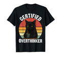 Certified Overthinker Funny Coffee T-Shirt - Minimalist Print for Adults - T-Shirt, Sweatshirt, Hoodie