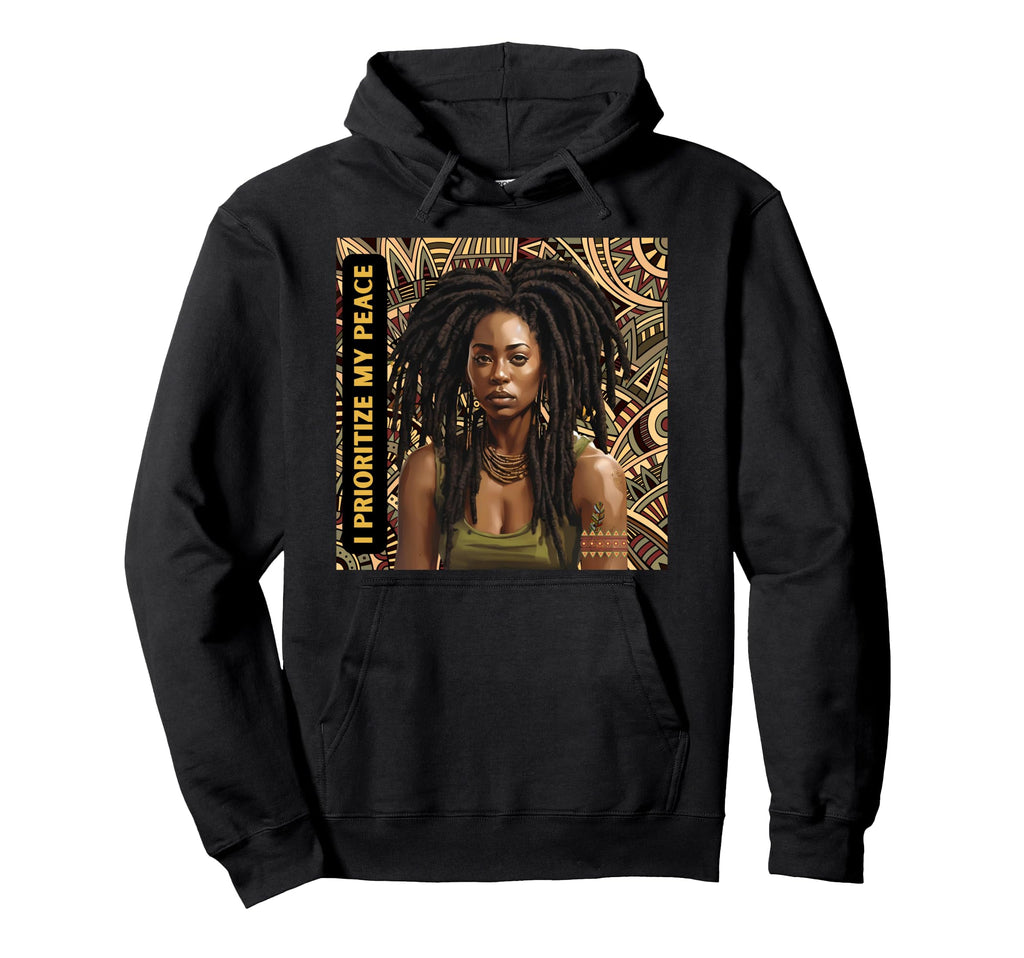I Prioritize My Peace Mind Personal Hoodie - Novelty Apparel Men Women - T-Shirt, Sweatshirt, Hoodie