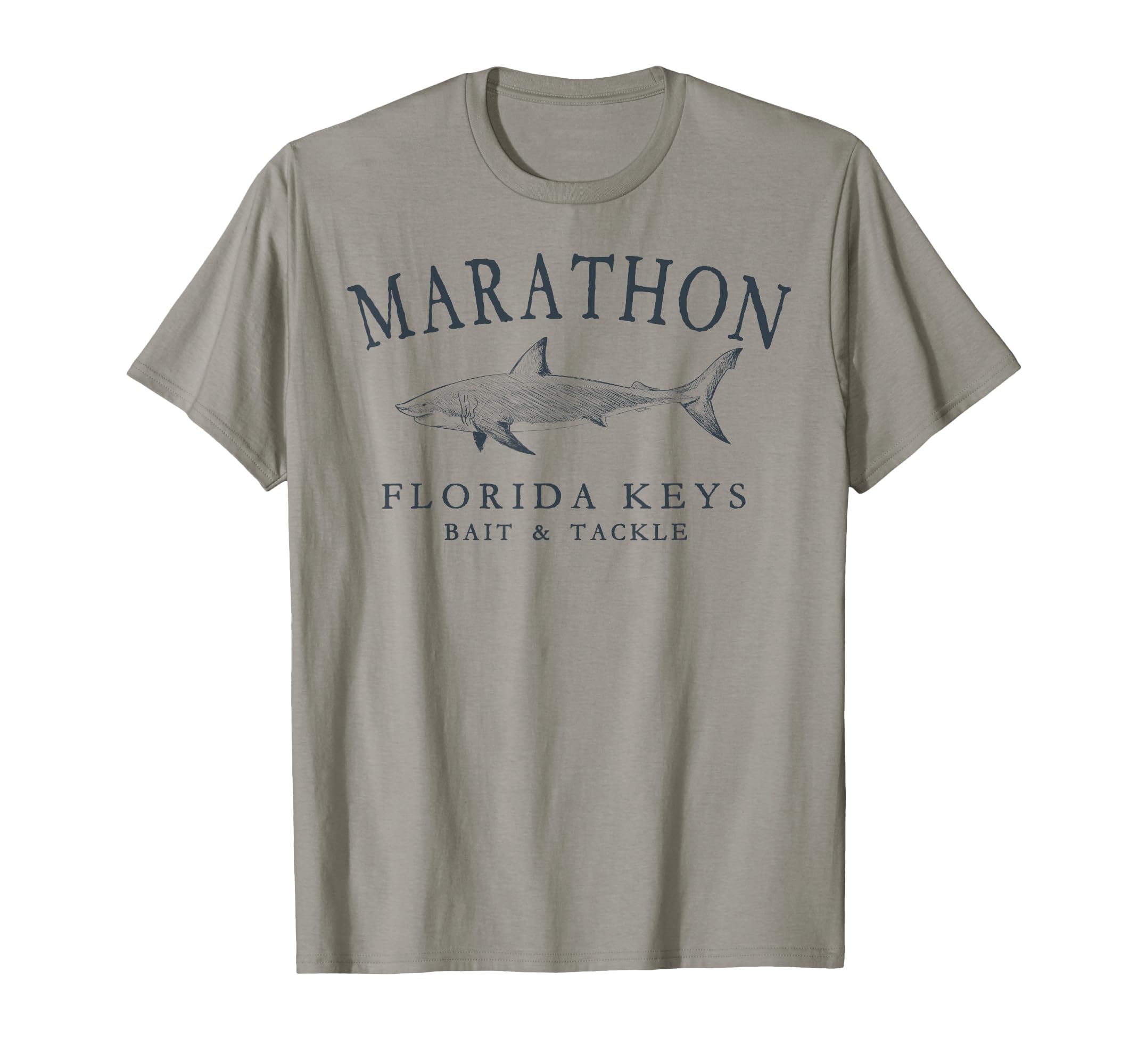 Marathon Florida Keys Shark Arched T-Shirt - Novelty Apparel Men Women - T-Shirt, Sweatshirt, Hoodie