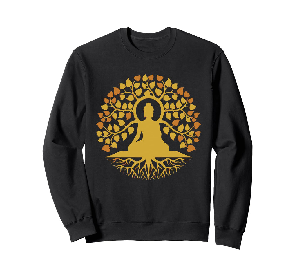Buddha Tree Life Meditation Roots Sweatshirt - Graphic Print for Adults - T-Shirt, Sweatshirt, Hoodie