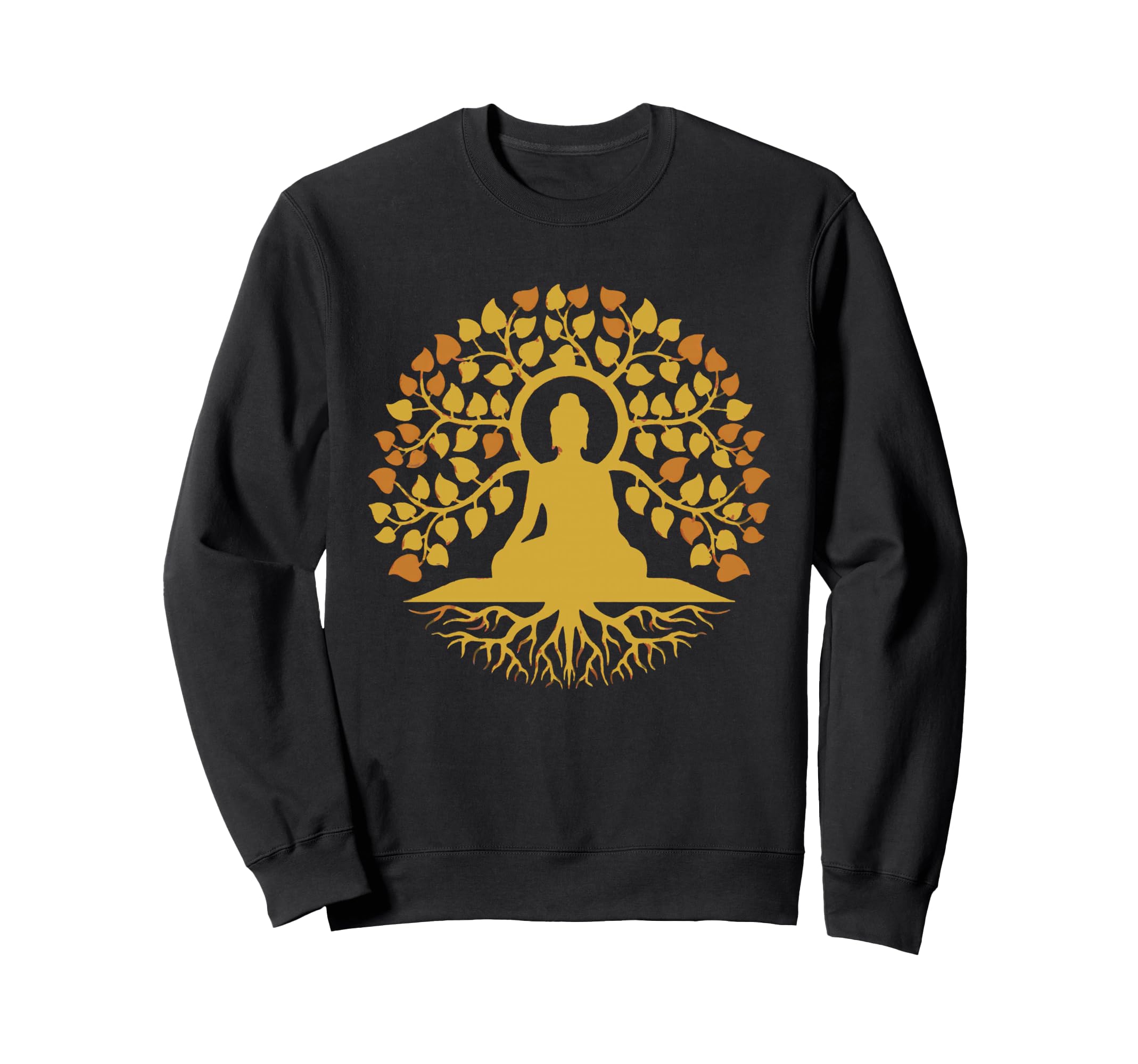Buddha Tree Life Meditation Roots Sweatshirt - Graphic Print for Adults - T-Shirt, Sweatshirt, Hoodie