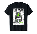 May We Wear Green Messy Bun Mental T-Shirt - Custom Art Print for Adults - T-Shirt, Sweatshirt, Hoodie