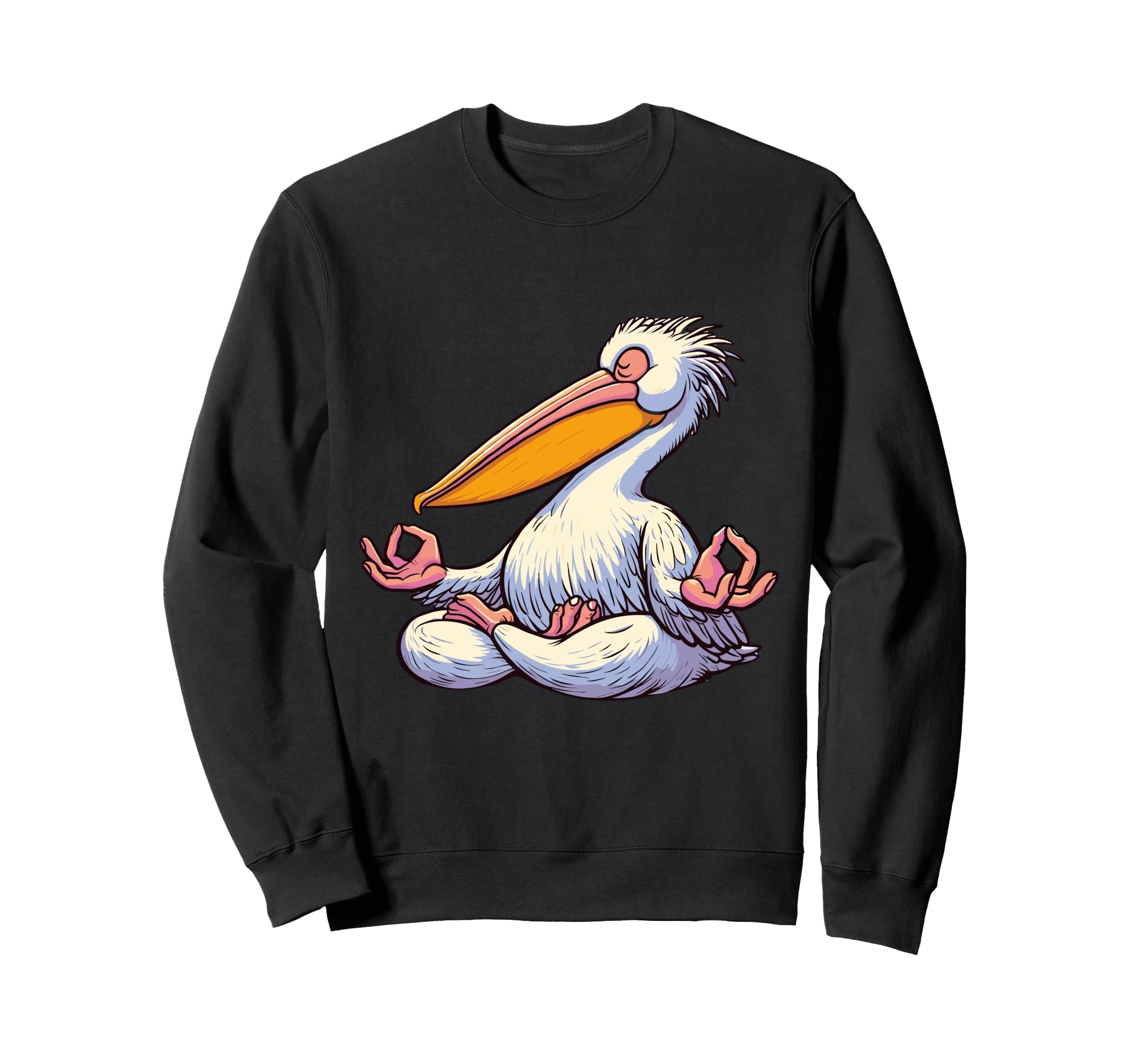 Meditation Pelican Yoga Pose Sweatshirt - Fun Novelty Design Unisex - T-Shirt, Sweatshirt, Hoodie